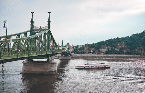 The Liberty Bridge in Budapest photo