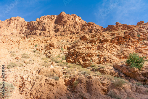 Tall Cliff at Todra Gorge in Morocco