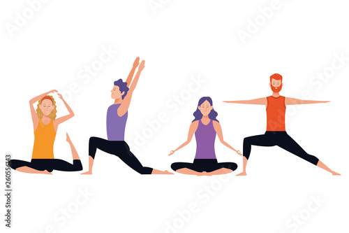 people yoga poses