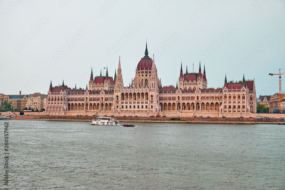 Fototapeta premium The Hungarian Parliament Buildin in Budapest