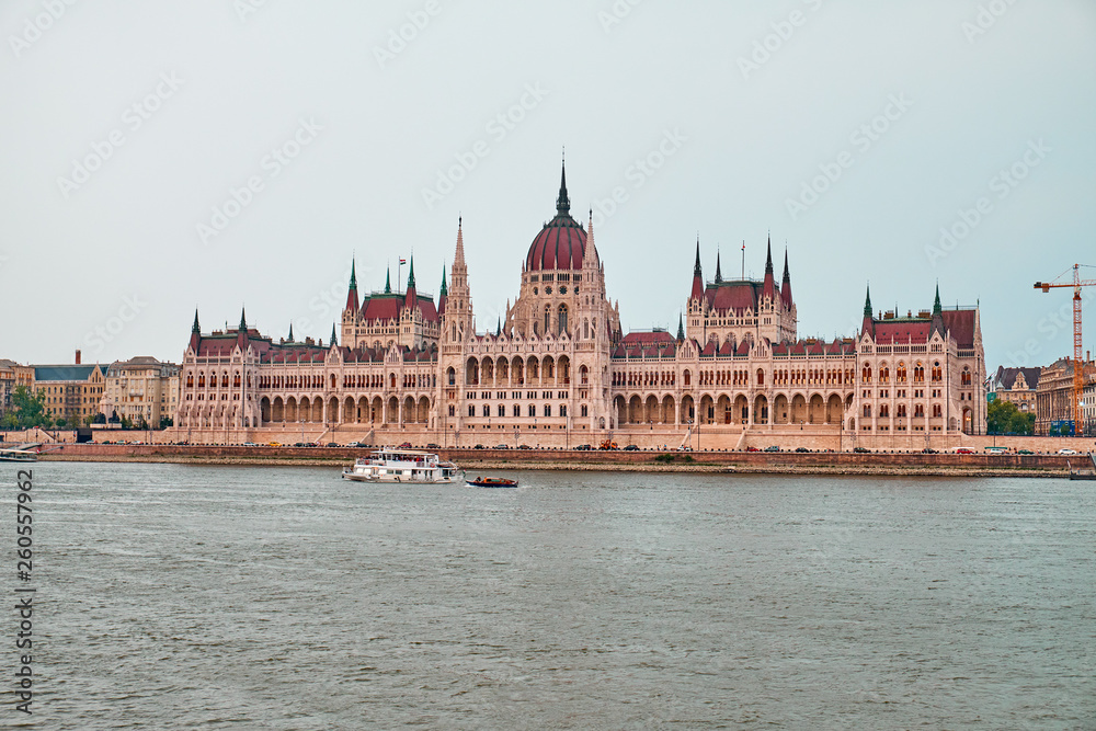 The Hungarian Parliament Buildin in Budapest