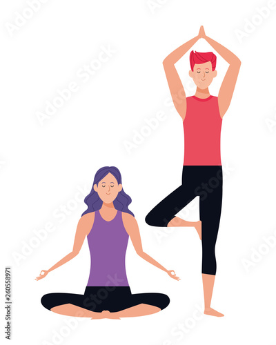couple yoga poses