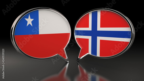 Chile and Norway flags with Speech Bubbles. 3D Illustration Free Download Chile and Norway flags with Speech Bubbles. 3D Illustration - GFXLoad