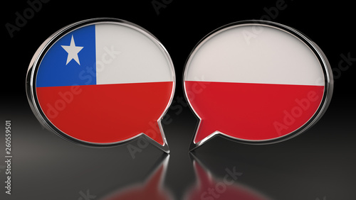 Chile and Poland flags with Speech Bubbles. 3D Illustration Free Download Chile and Poland flags with Speech Bubbles. 3D Illustration - GFXLoad