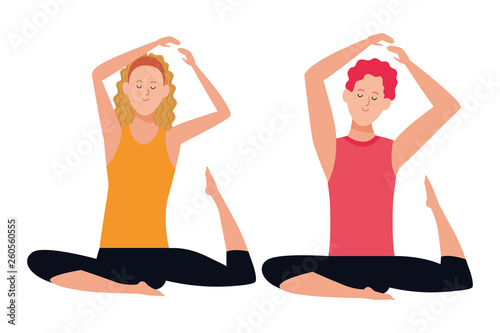 couple yoga poses