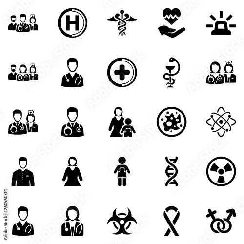 Healthcare & Medical Icon Set - 3 (Black Series)
