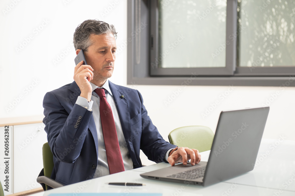 business man working inside an office business man working inside an office