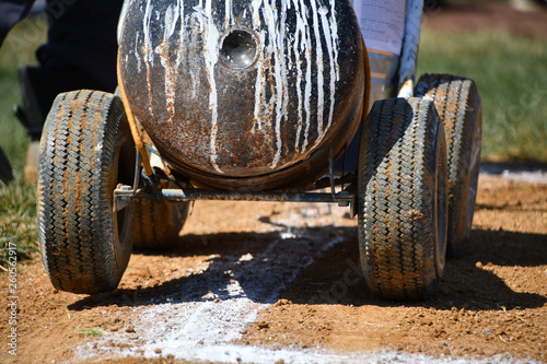 Painting the ball field