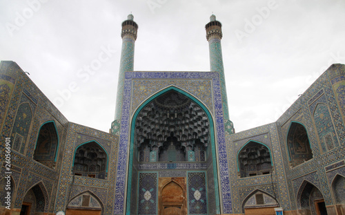 bogato zdobiony meczet w iranie