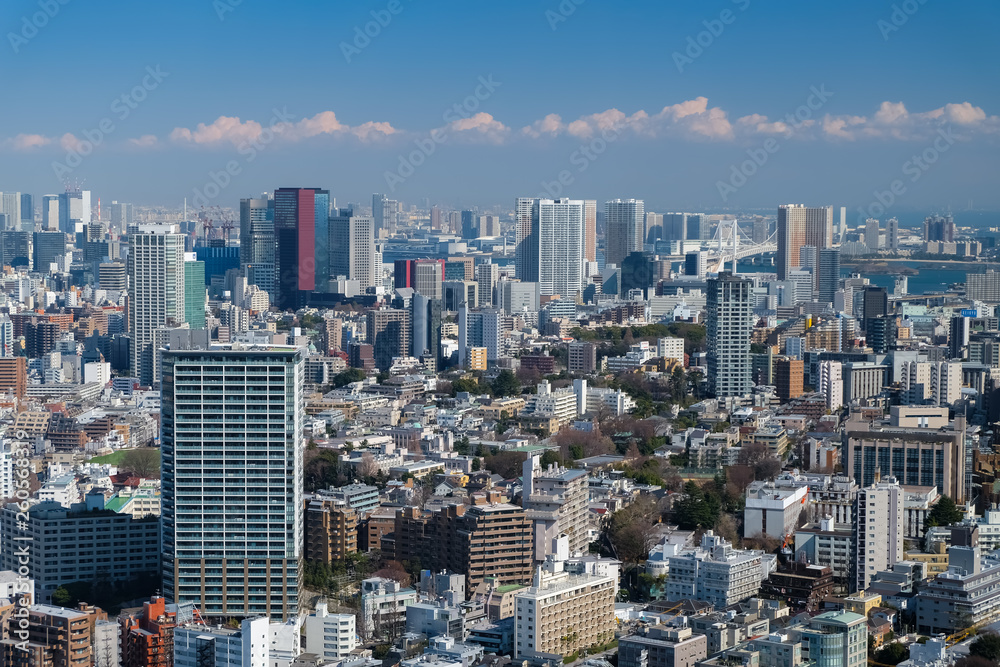 恵比寿ガーデンプレイスタワー 展望台からの景色（東方向）