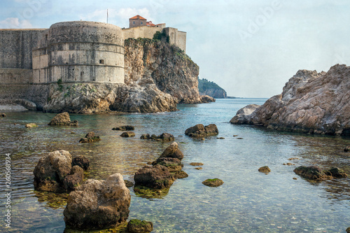 Castle Wall in Dubrovnik Croatia