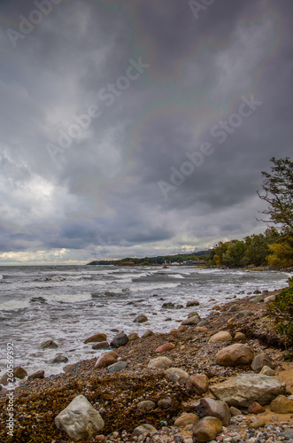 Grey day at the beach