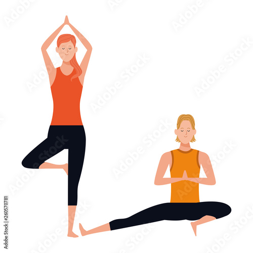 couple yoga poses
