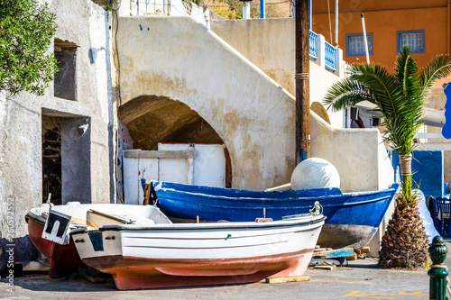 wooden boat on the shore