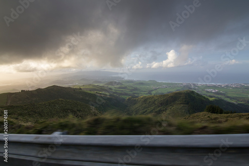 Landscape in Sao Miguel island Azores Portugal