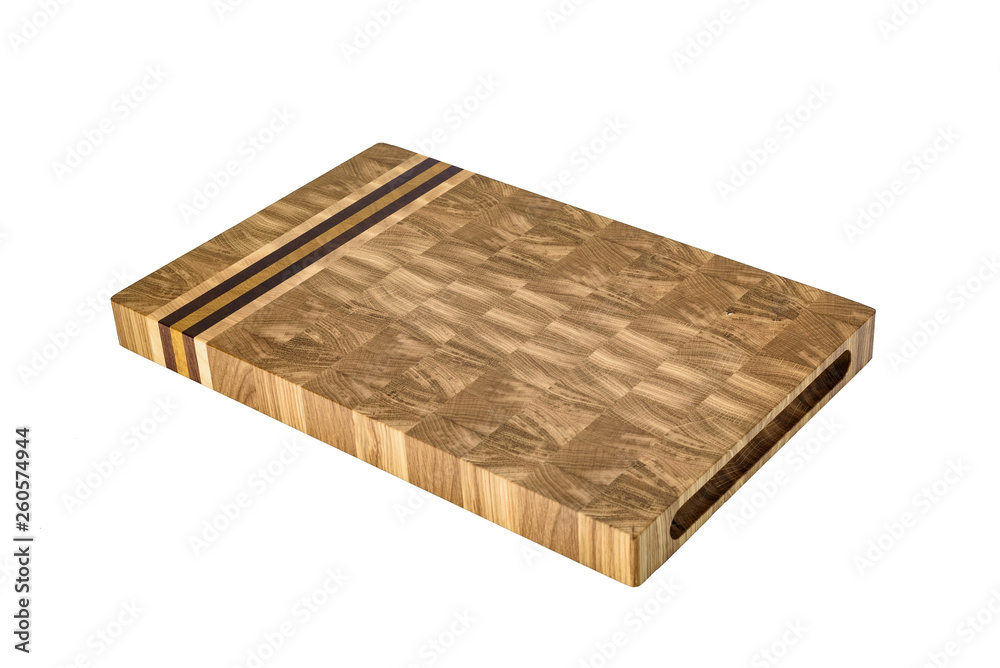 One wooden cutting Board on white background. Iisolate on white One wooden cutting Board on white background. Iisolate on white