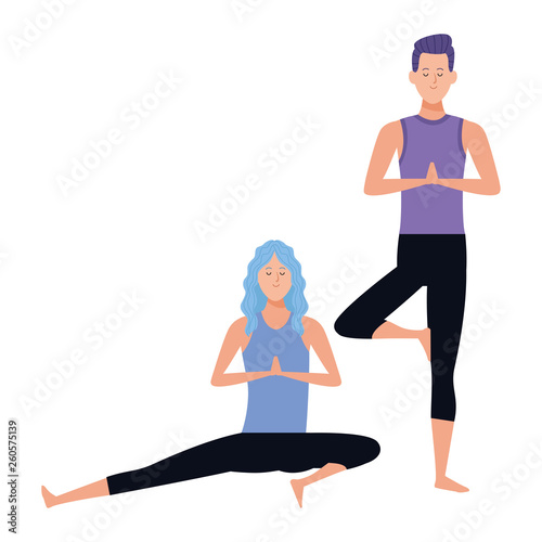 couple yoga poses