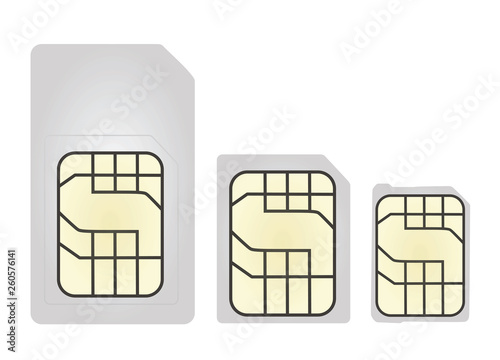 Sim cards. vector illustration photo