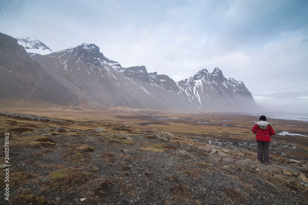 Vestrahorn mountains at Stokksnes beach in Iceland