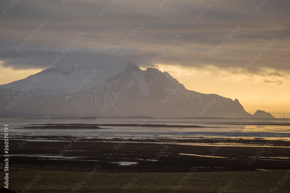 Vestrahorn mountains at Stokksnes beach in Iceland Vestrahorn mountains at Stokksnes beach in Iceland