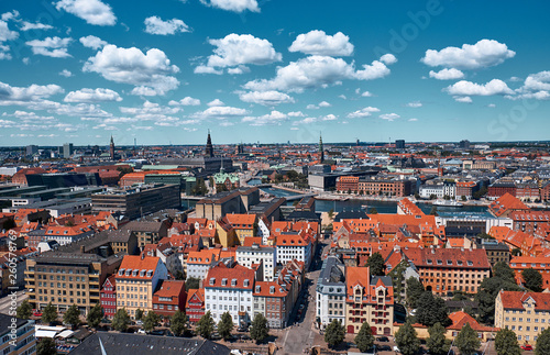Top view of Copenhagen, Denmark © badahos