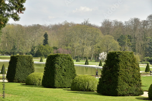 Le jardin à la française avec ses haies au parc de Tervuren à l'est de Bruxelles
