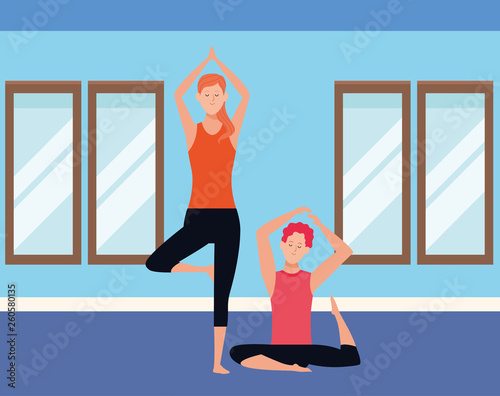 couple yoga poses