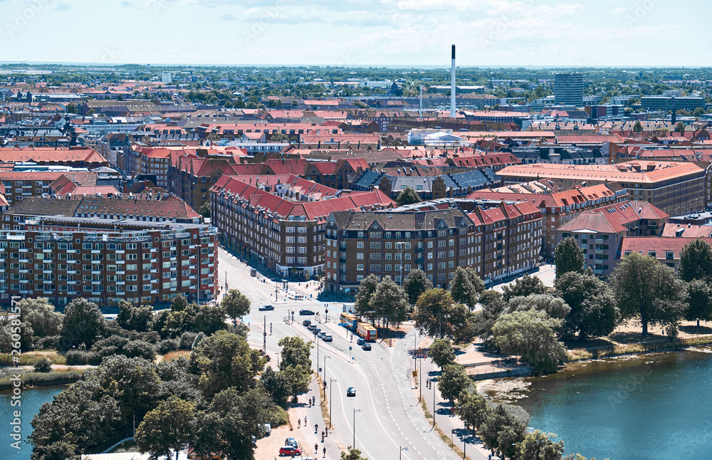 Obraz premium Top view of Copenhagen, Denmark