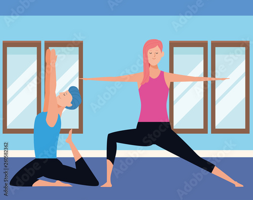couple yoga poses