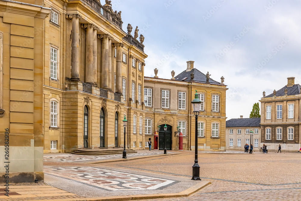 Fototapeta premium Amalienborg palace in Copenhagen Denmark