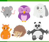 cartoon animal characters collection set