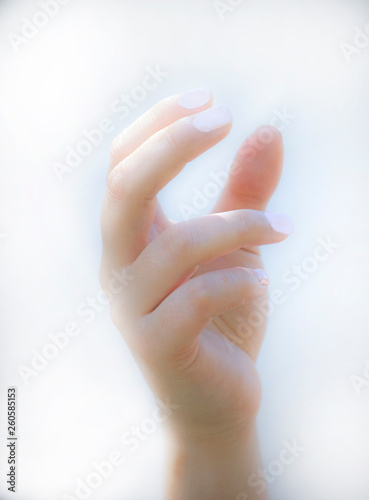 image on white background of different positions of a hand 