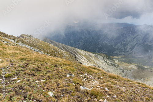 Amazing Panorama from Musala peak, Rila mountain, Bulgaria