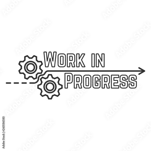 Work in progress logo