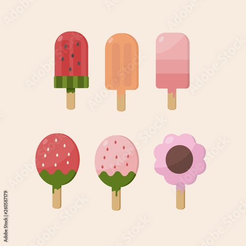 Ice cream fruit. © kaew
