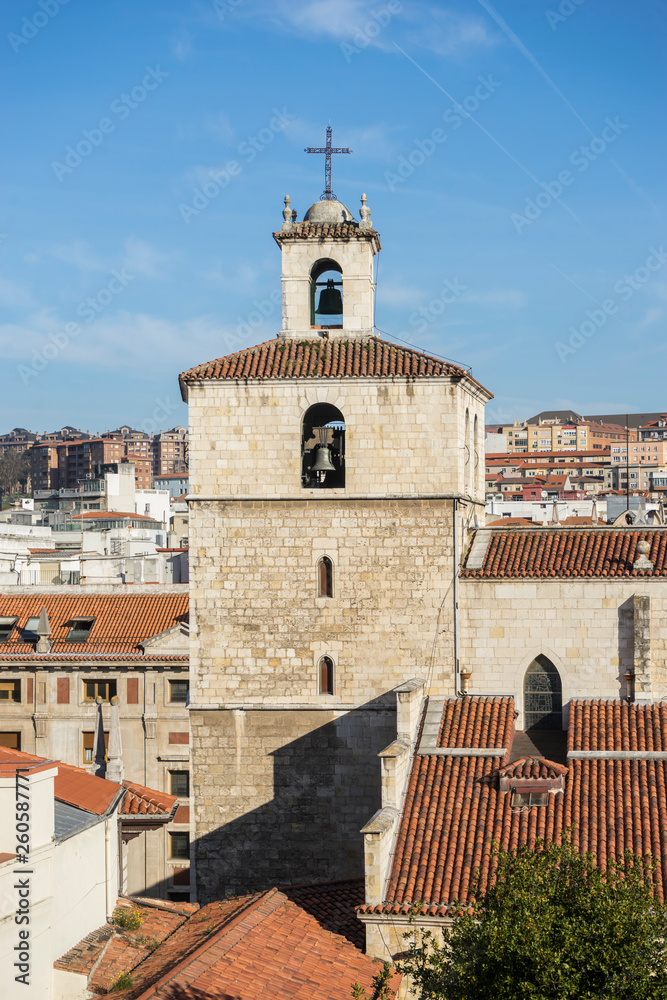 aerial view of the cathedral of the city of Santander, Spain aerial view of the cathedral of the city of Santander, Spain