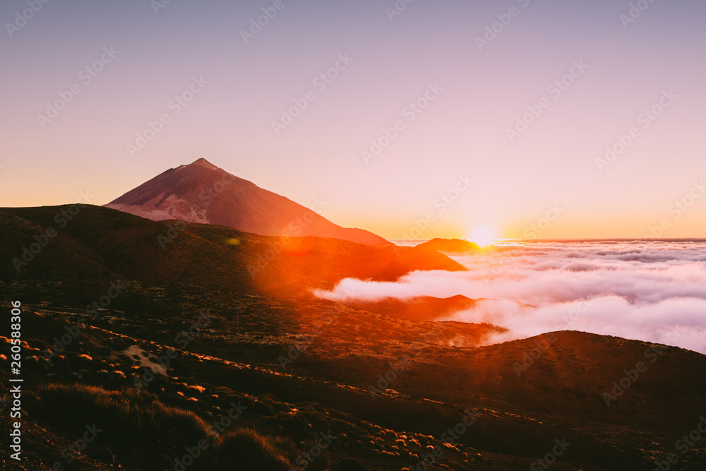 Sunset in The Teide