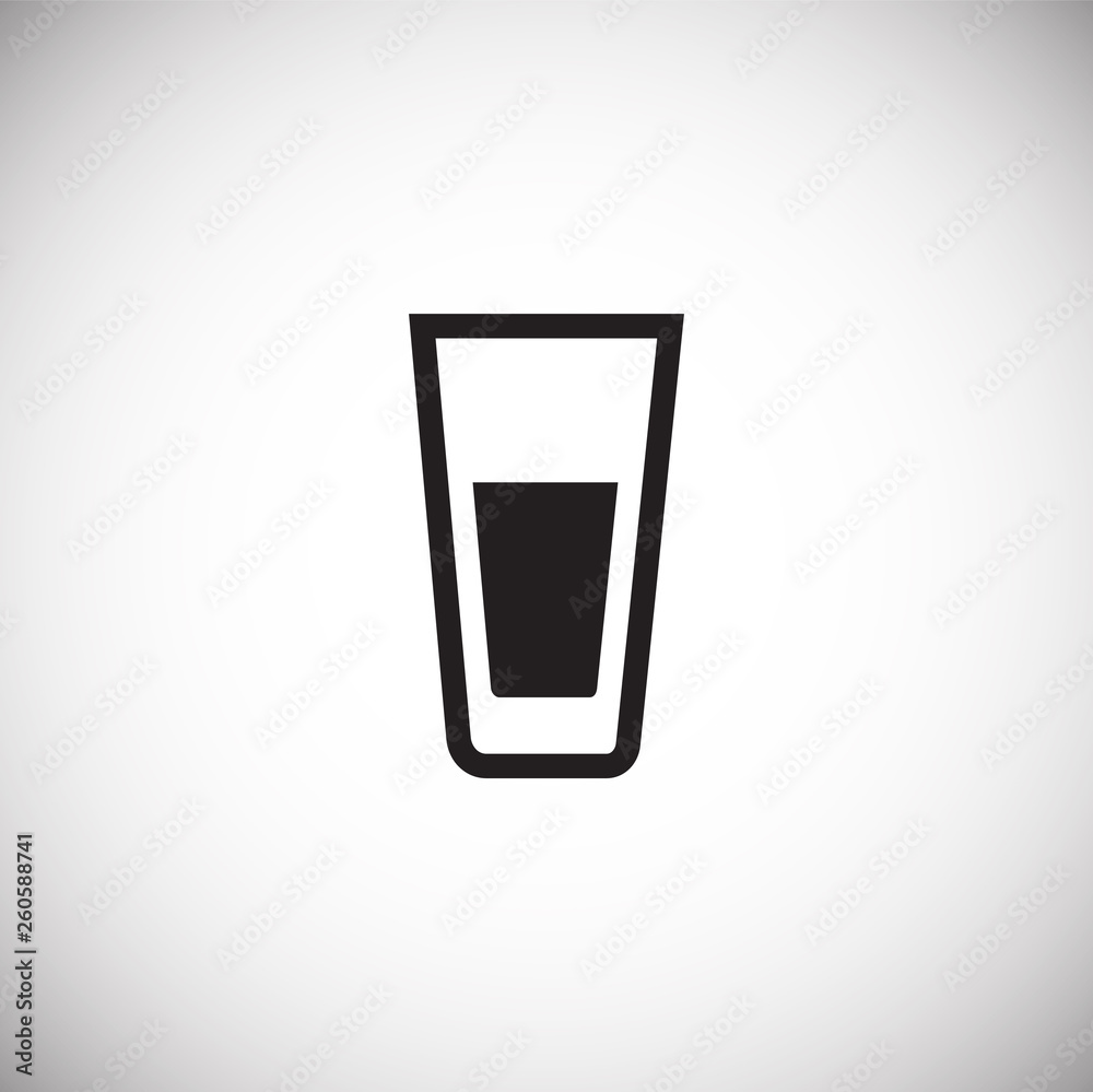 Glasses icon on background for graphic and web design. Simple vector sign. Internet concept symbol for website button or mobile app.