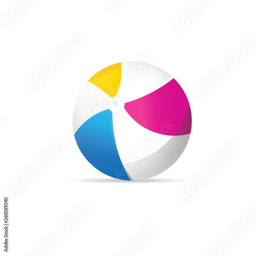 beach ball vector illustration