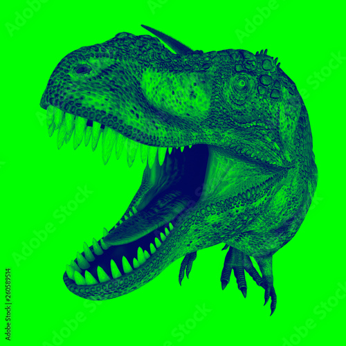 t-rex in duotone