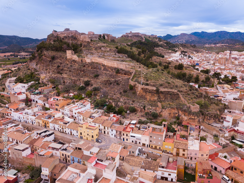 View of Sagunto city and fortress