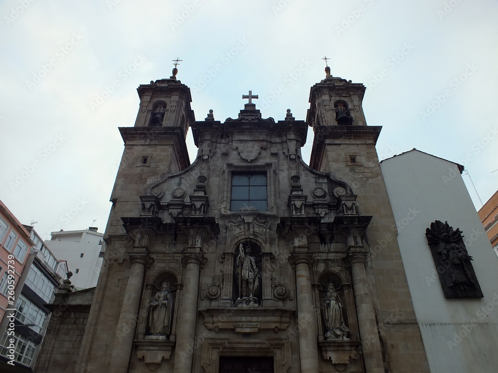Iglesia de San en La Coruña Stock Photo Adobe Stock