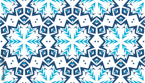 Abstract seamless mosaic with kaleidoscopes. Psychedelic seamless patterns.