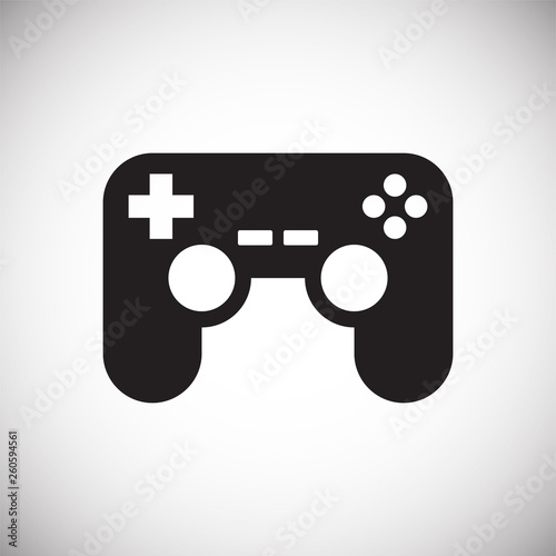 Gaming icon on background for graphic and web design. Simple vector sign. Internet concept symbol for website button or mobile app.