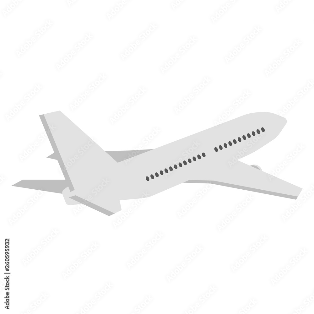 Plane flat illustration