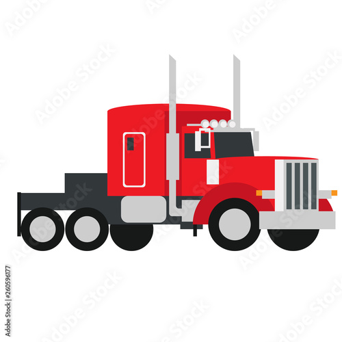 Lorry flat illustration