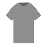 Grey T-shirt flat illustration