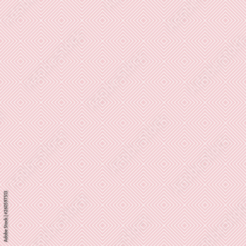 Art Deco Seamless Pattern - Repeating pattern design with art deco motif in pink and white