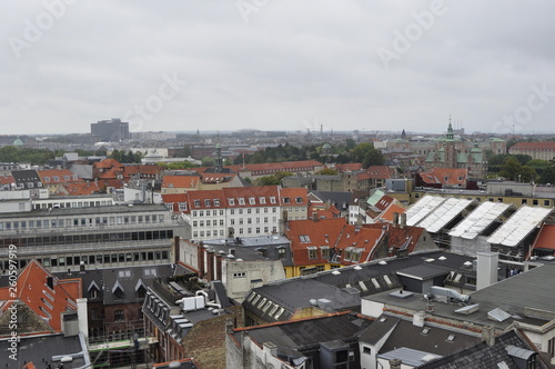 Aerial view of Copengahen, Denmark