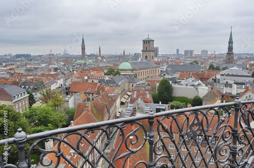 Aerial view of Copengahen, Denmark photo